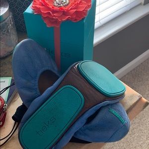 Tieks blue size 9 good condition